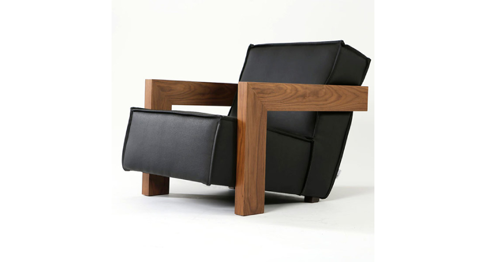 wood armchair
