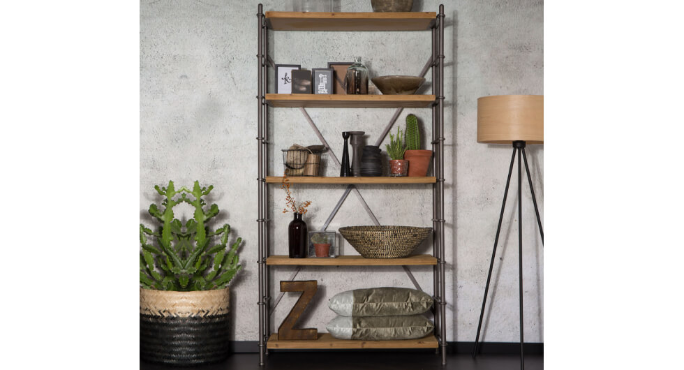 iron shelf industrial design